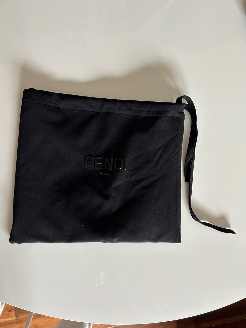 Fendi Black Drawstring Toiletry Pouch